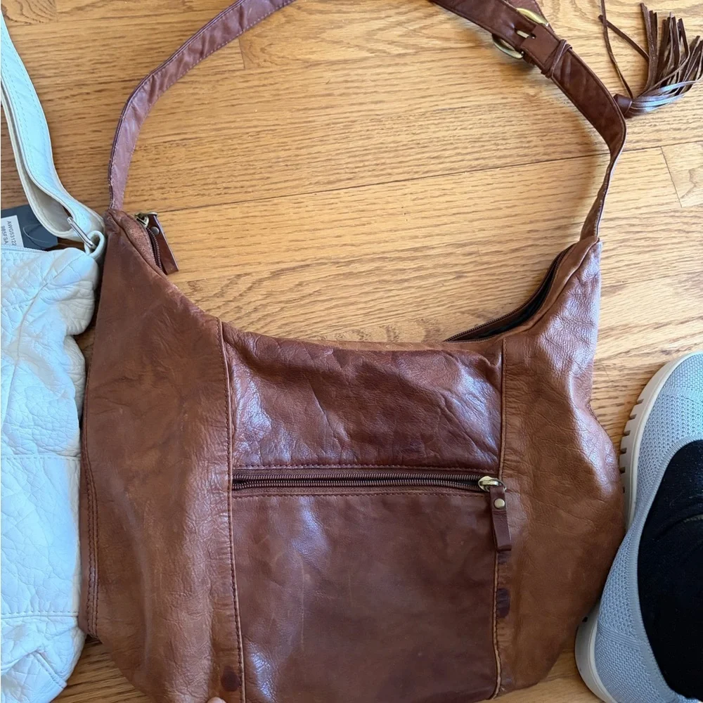 Elegant Brown and Cream Women's versatile crossbody or shoulder Bags